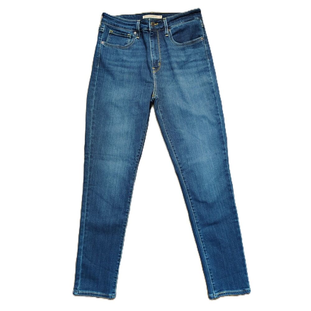 LEVI'S 721 High Rise Skinny Ankle 28 Women's Dark Wash Stretch Jeans